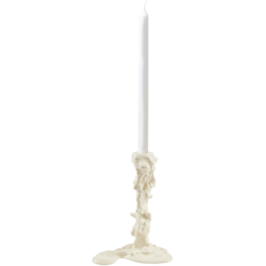 POLSPOTTEN Drip Lysestage H25 cm , Hvid