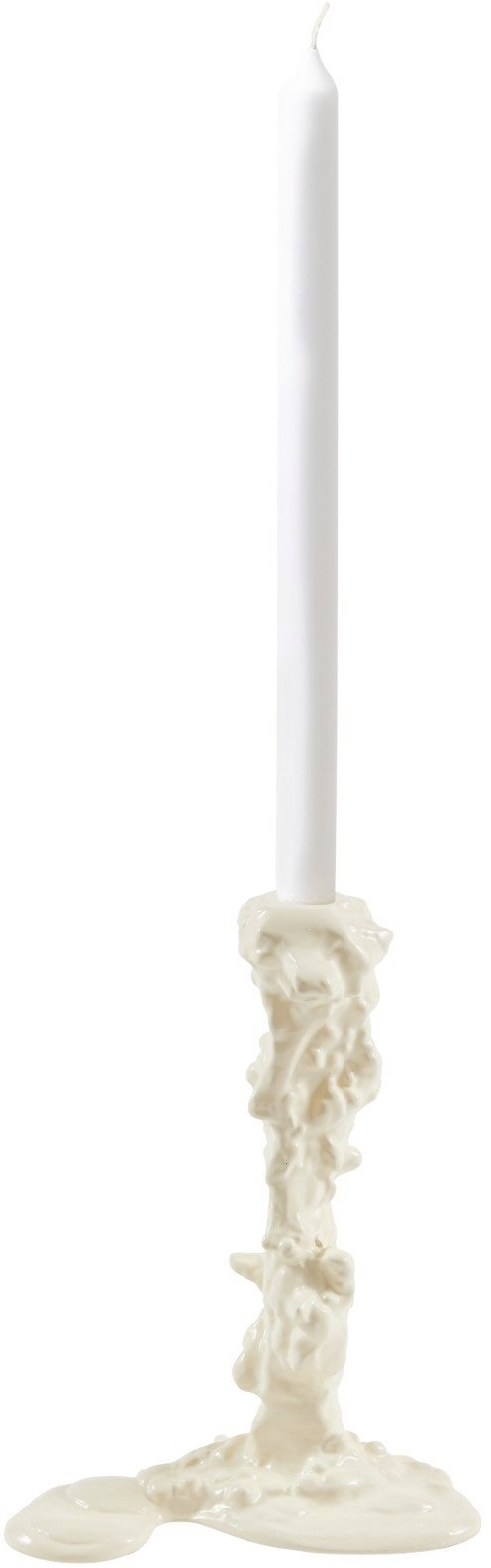 POLSPOTTEN Drip Lysestage H25 cm , Hvid