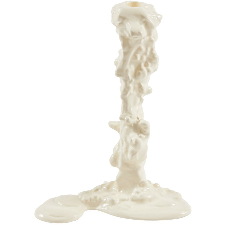 POLSPOTTEN Drip Lysestage H25 cm , Hvid