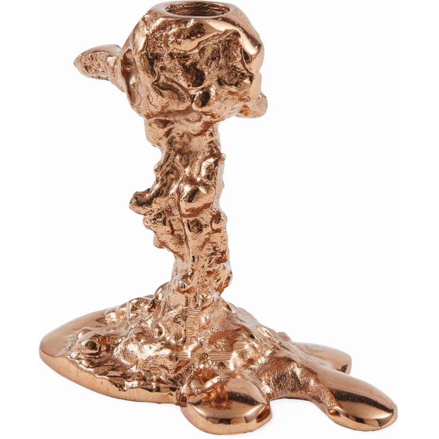 POLSPOTTEN Drip Lysestage H7 cm, Rose Gold