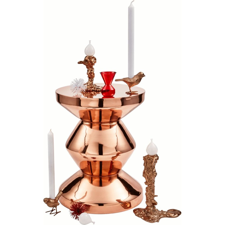 POLSPOTTEN Drip Lysestage H14 cm, Rose Gold