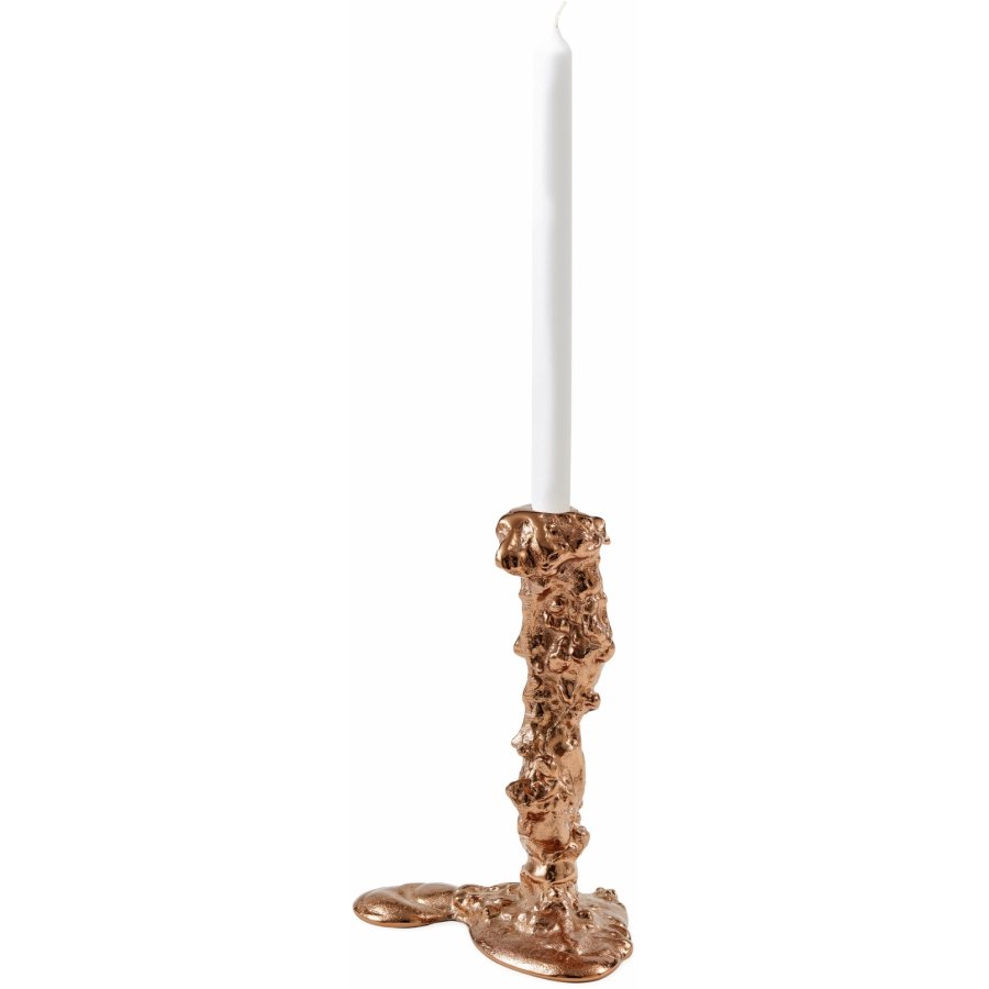 POLSPOTTEN Drip Lysestage H14 cm, Rose Gold