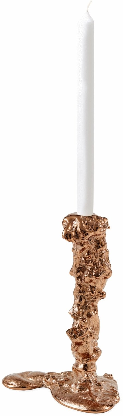 POLSPOTTEN Drip Lysestage H14 cm, Rose Gold