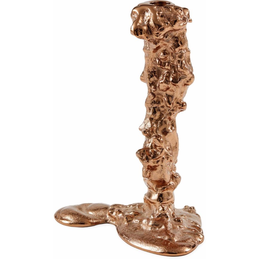 POLSPOTTEN Drip Lysestage H14 cm, Rose Gold