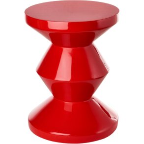 POLSPOTTEN Zig Zag Beistelltisch H46 cm, Rot