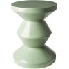 POLSPOTTEN Zig Zag Hocker H46 cm, Olive Grn