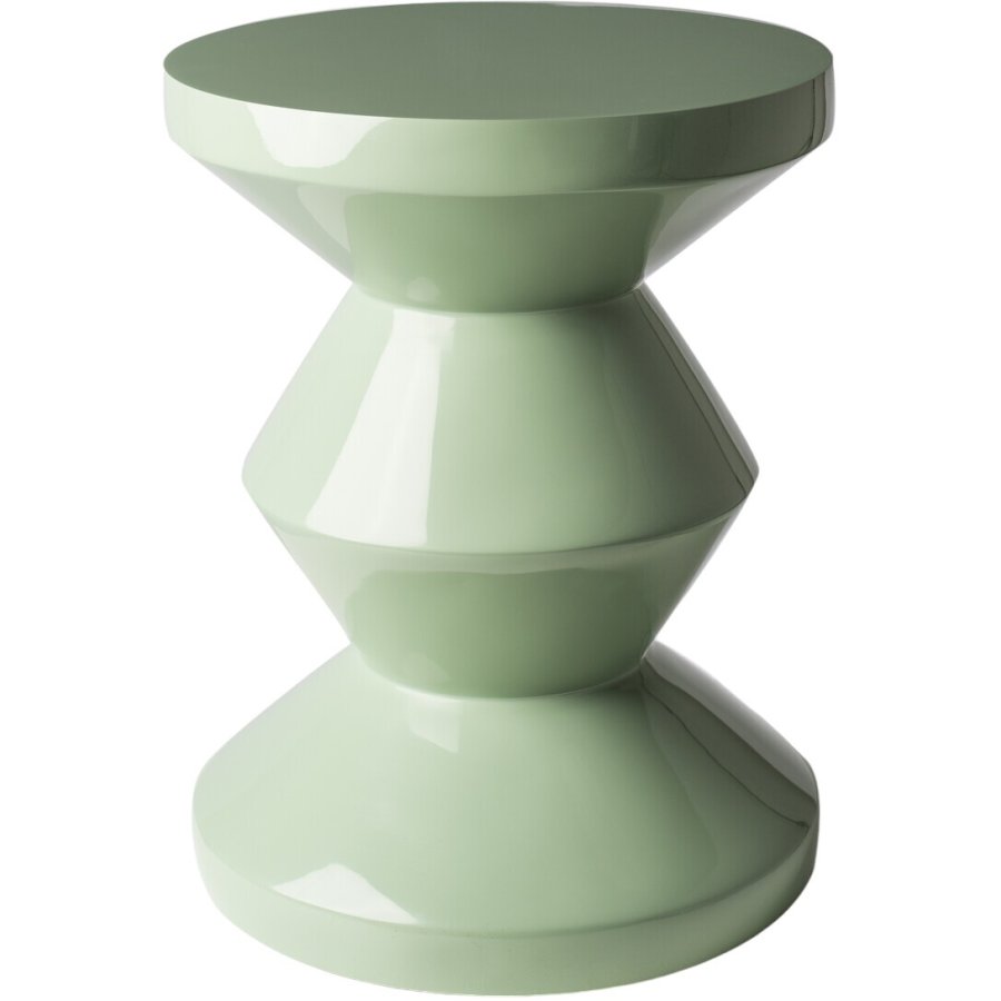 POLSPOTTEN Zig Zag Hocker H46 cm, Olive Grn