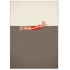 Poster & Frame Double Merrick Poster Swimmer A3