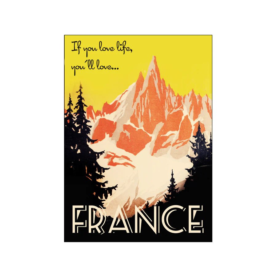 Poster & Frame Double Merrick Poster Love France A3