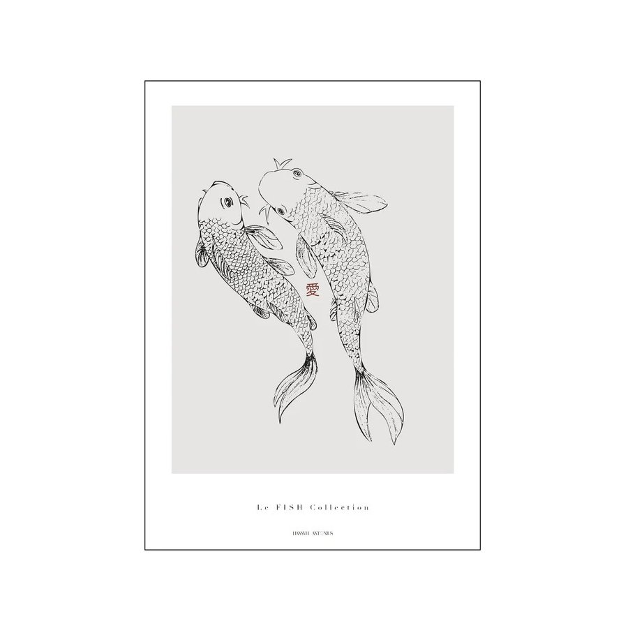 Poster & Frame Hannah Antonius Plakat Le Fish 50x70 cm