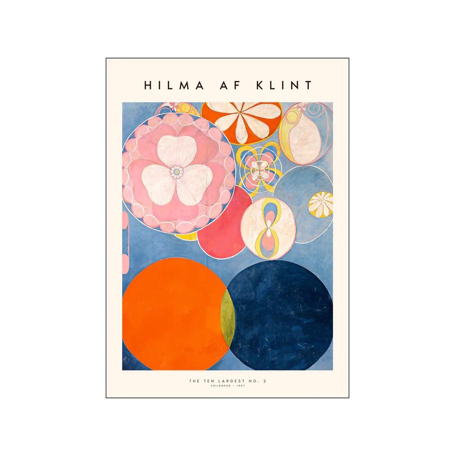 Poster & Frame Hilma af Klint Poster The Ten Largest No. 02 50x70 cm