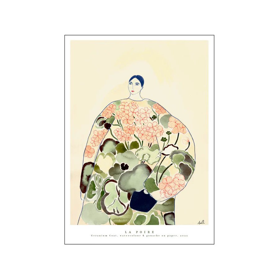 Poster & Frame La Poire Poster Geranium Coat A3