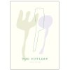 Poster & Frame Life of van Dijk Poster TheCutlery A3, Soft Green