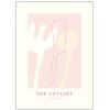 Poster & Frame Life of van Dijk Poster TheCutlery 50x70 cm, Rosa