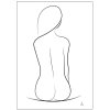 Poster & Frame Mette Handberg One Line SIlhouette Poster A3