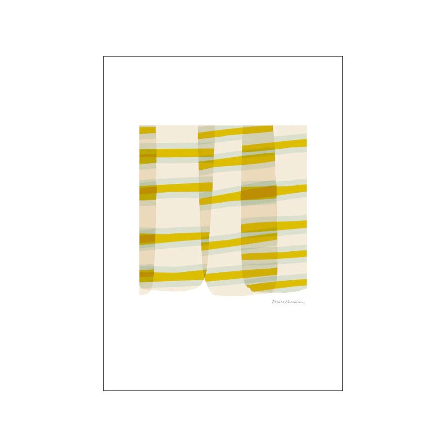 Poster & Frame Mille Henriksen Poster Overlap Yellow 30x40 cm