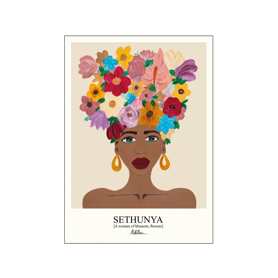 Poster & Frame Morais Artworks Poster Sethunya 50x70 cm, Warm