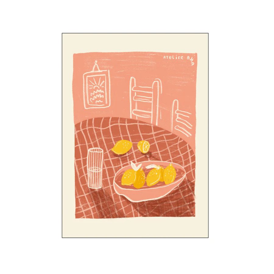 Poster & Frame PSTR Studio Poster Anouk - Lemon basket 30x40 cm