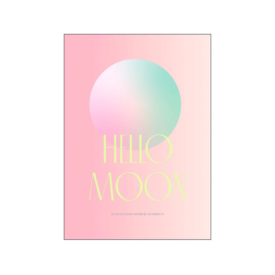 Poster & Frame Scandiboom Poster Hello Moon I 30x40 cm