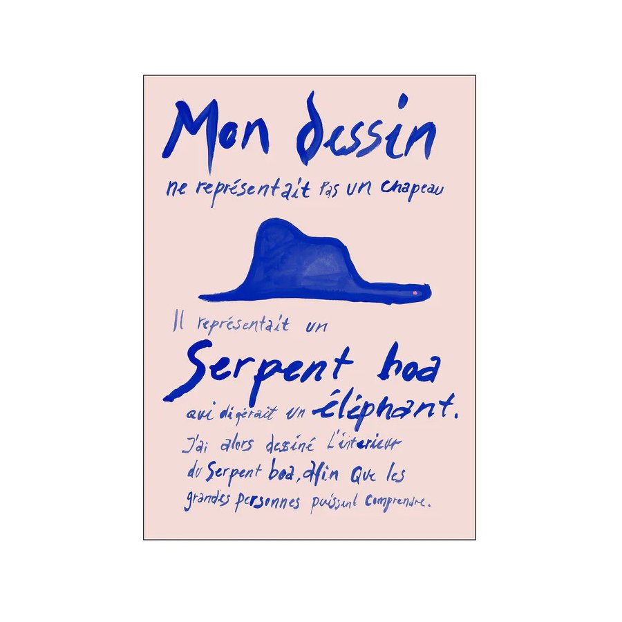 Poster & Frame Sissan Richardt Poster Le Petit Prince 50x70 cm, Blau