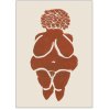 Poster & Frame Sissan Richardt Poster Goddess of Fertility 30x40 cm, Rust