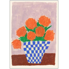 Poster & Frame The Poster Club x Carla Llnaos Plakat Orange Flowers 50x70 cm