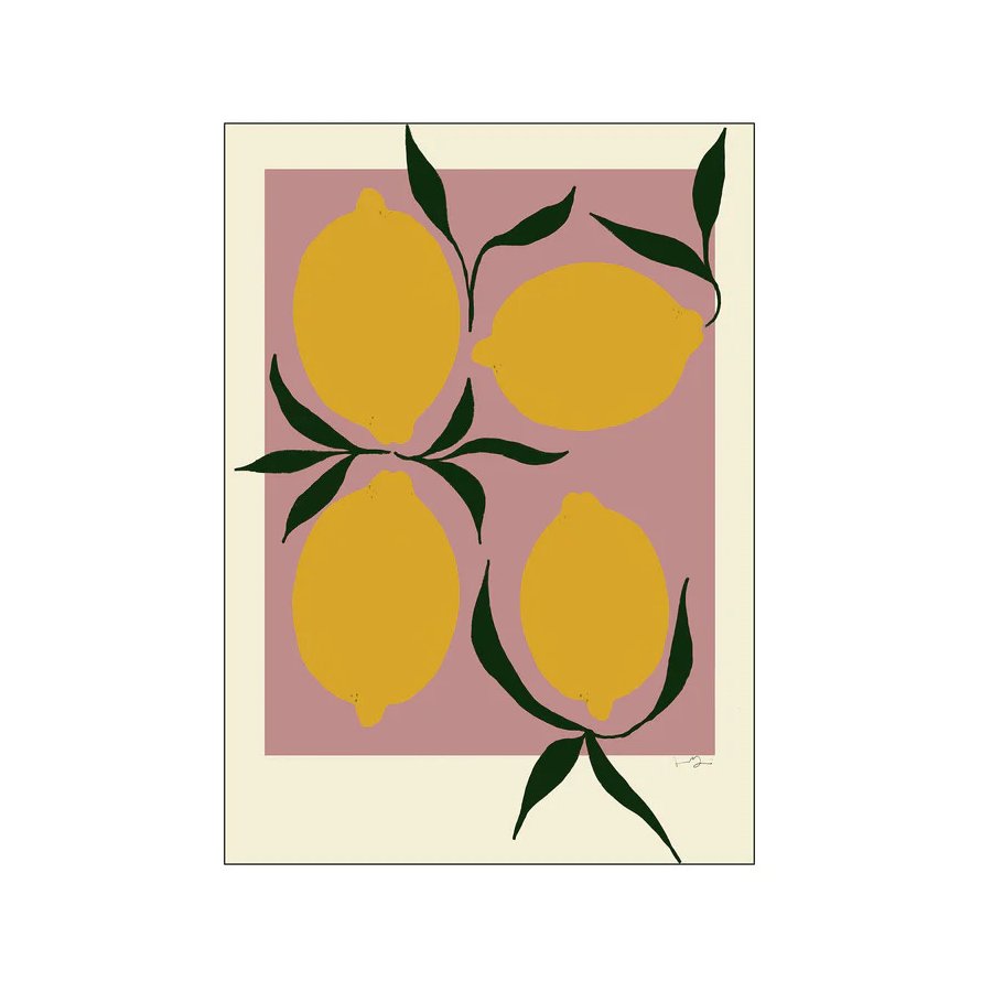 Poster & Frame The Poster Club x Anna Mrner Poster Pink Lemon 50x70 cm