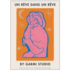 Poster & Frame The Poster Club x By Garmi Plakat Dream within a dream orange 30x40 cm