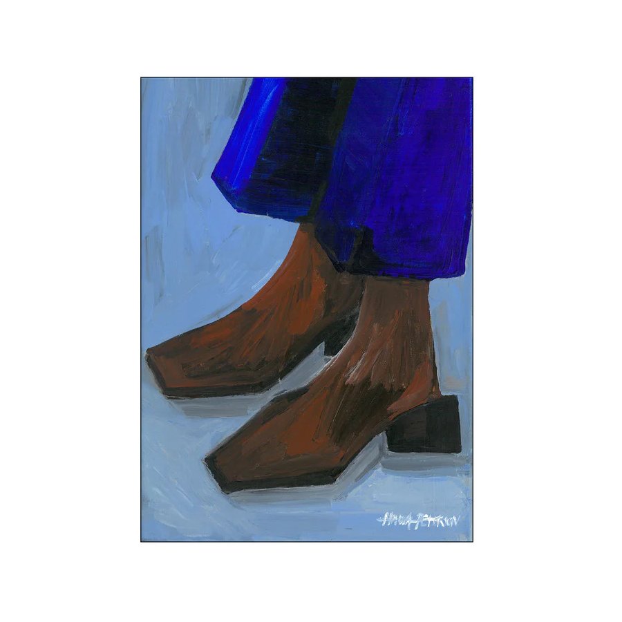 Poster & Frame The Poster Club x Hanna Peterson Poster Boots and Blues 50x70 cm