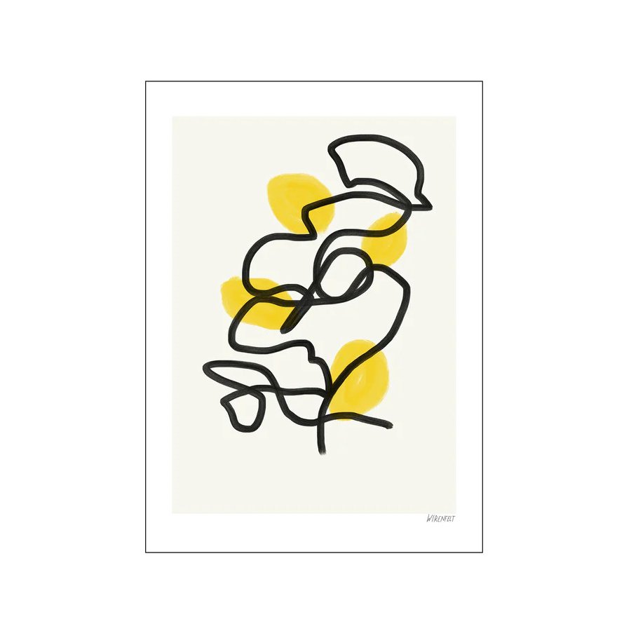 Poster & Frame The Poster Club x Lisa Wirenfelt Poster Lemons 30x40 cm