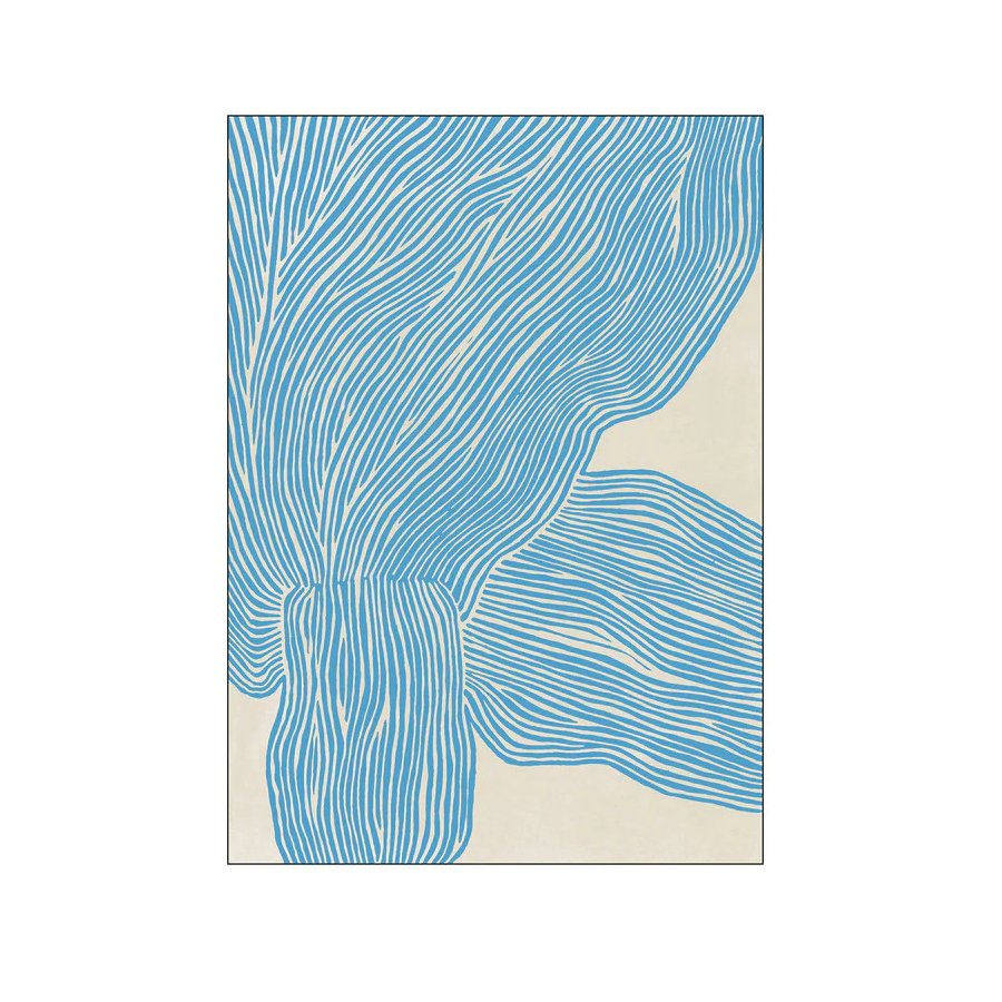 Poster & Frame The Poster Club x Rebecca Hein Poster The Line 30x40 cm, Blue