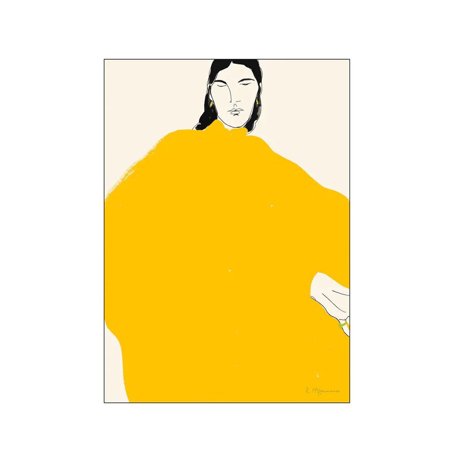 Poster & Frame The Poster Club x Rosie McGuinness Plakat Yellow Dress 30x40 cm