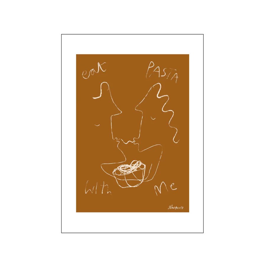 Poster & Frame The Poster Club x Ruby Hughes Poster Eat Pasta 30x40 cm