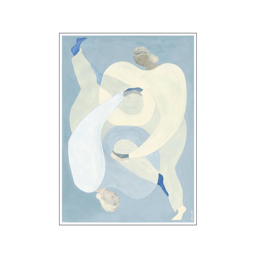 Poster & Frame The Poster Club x Sofia Lind Poster Hold You 30x40 cm, Blau