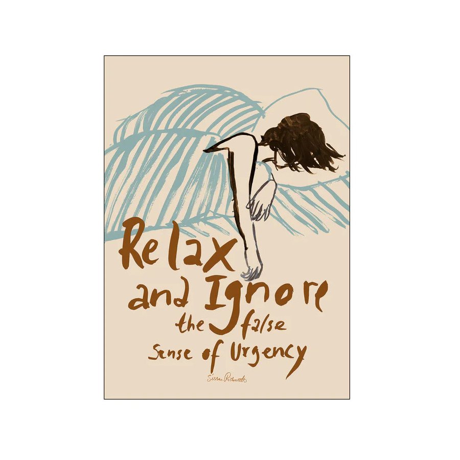 Poster & Frame Sissan Richardt Poster Relax And Ignore 50x70 cm