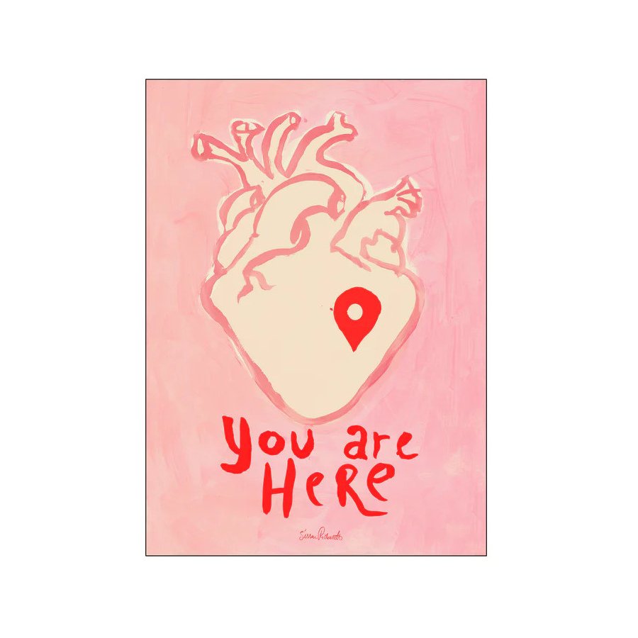 Poster & Frame Sissan Richardt Poster You are Here 30 x 40