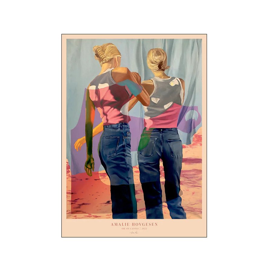 Poster & Frame Amalie Hovgesen Poster Two Girls A3