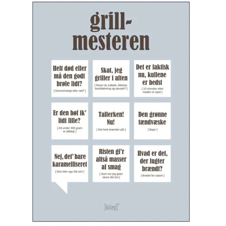 Dialgt Plakat Grillmesteren A5, Gr