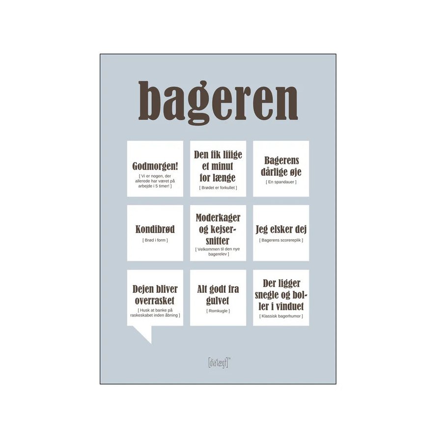 Dialgt Bageren Plakat A3