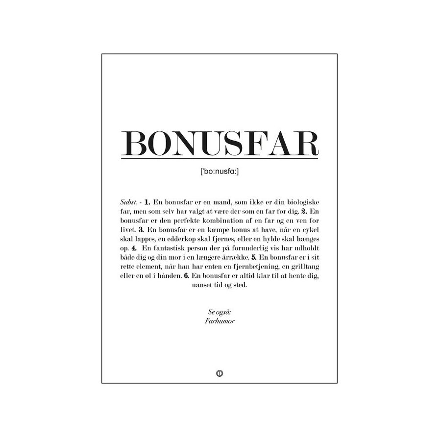 Citatplakat Bonusfar Definition A4