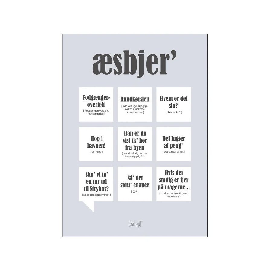 Dialgt sbjerg Plakat A3