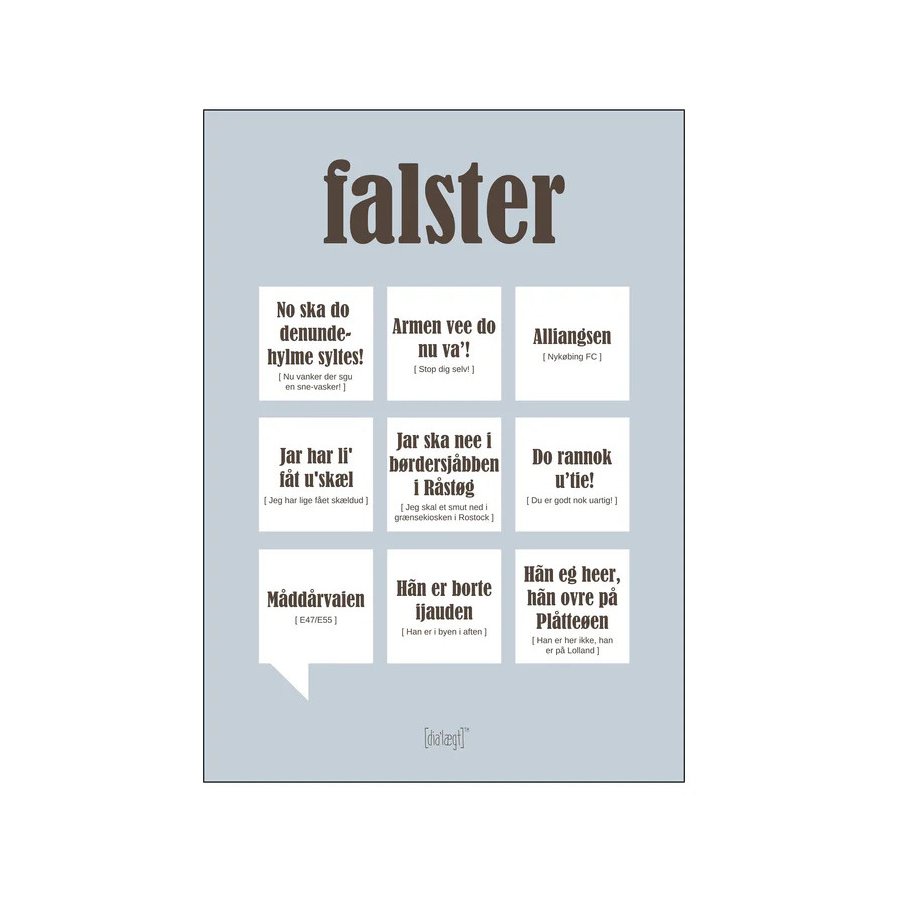Dialgt Plakat Falster 70x100 cm