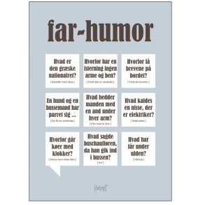 Dialægt Far humor Plakat 70x100 cm