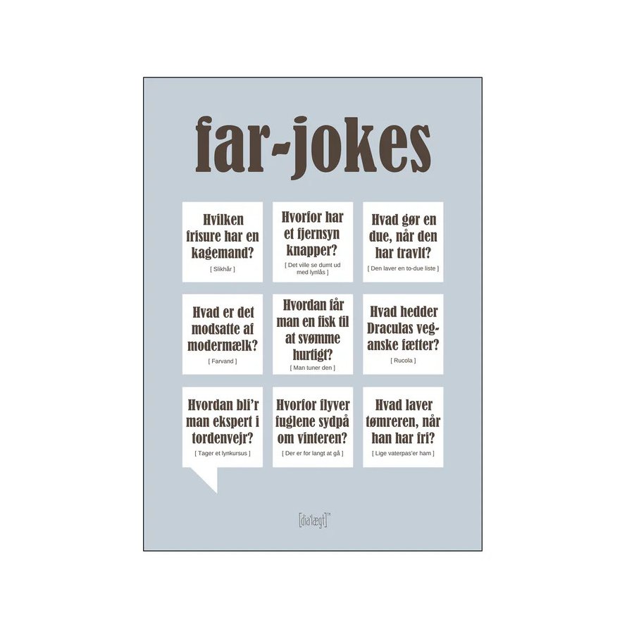 Dialgt Far-jokes Plakat A3