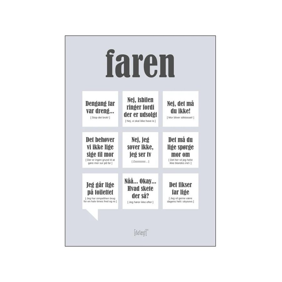 Dialgt Faren Plakat A3