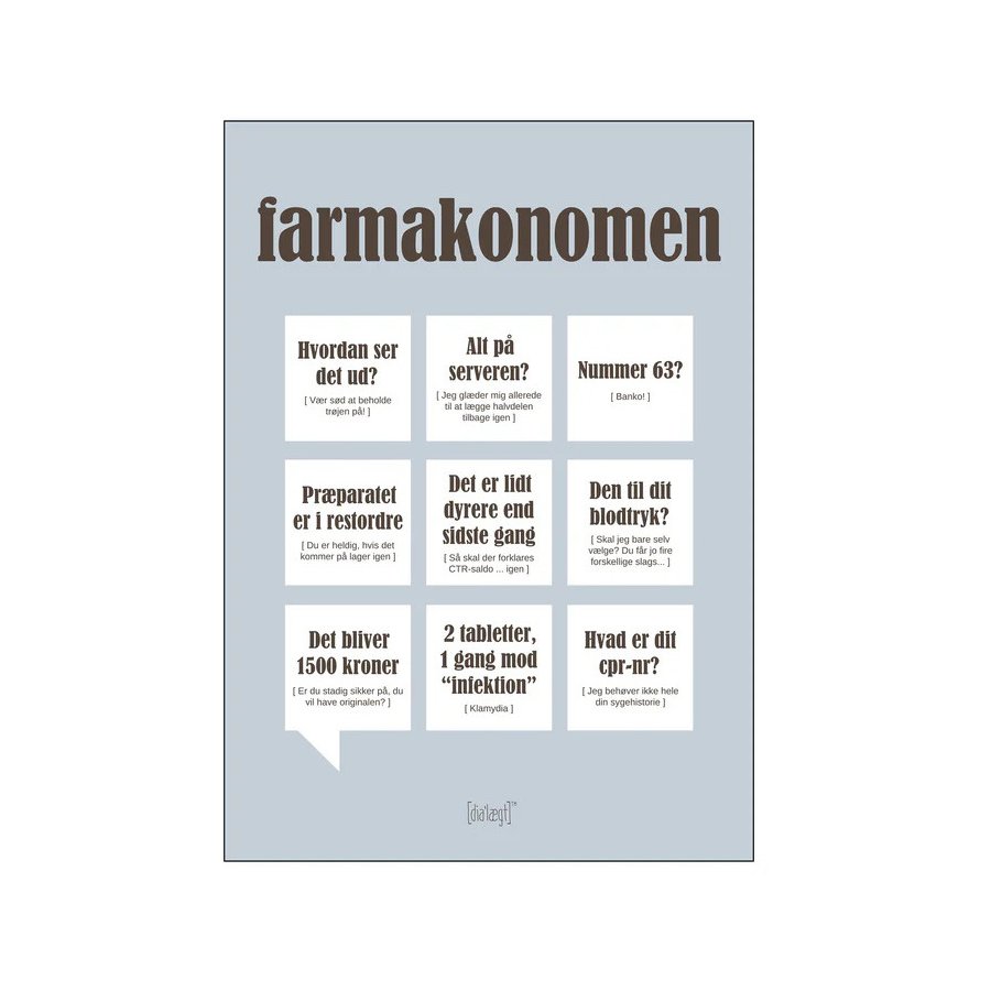 Dialgt Farmakonomen Plakat A3
