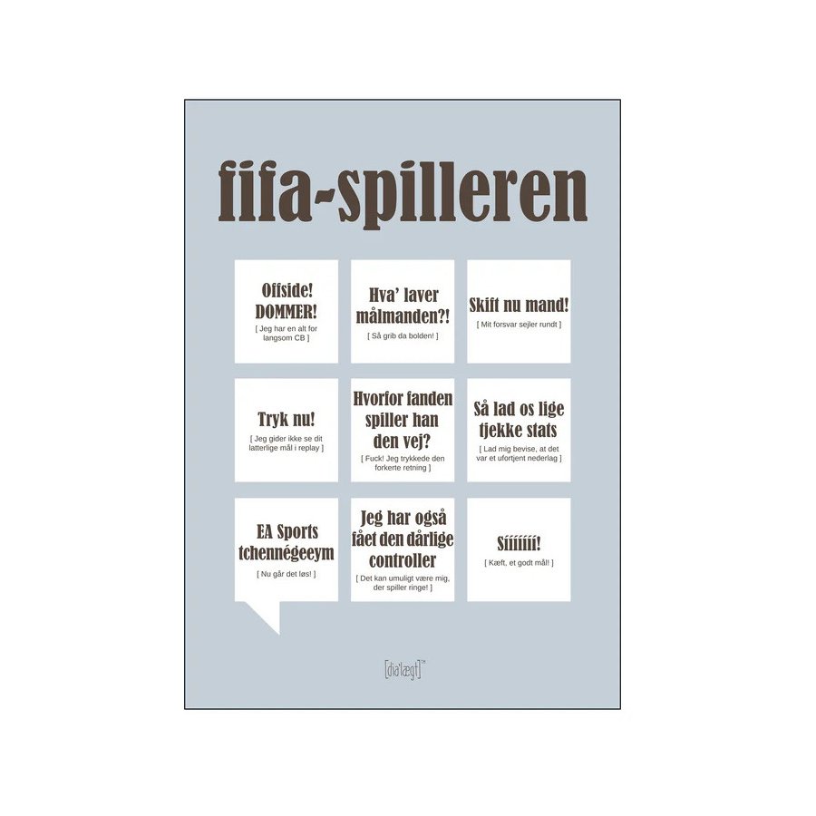 Dialgt FIFA-spilleren Plakat A3