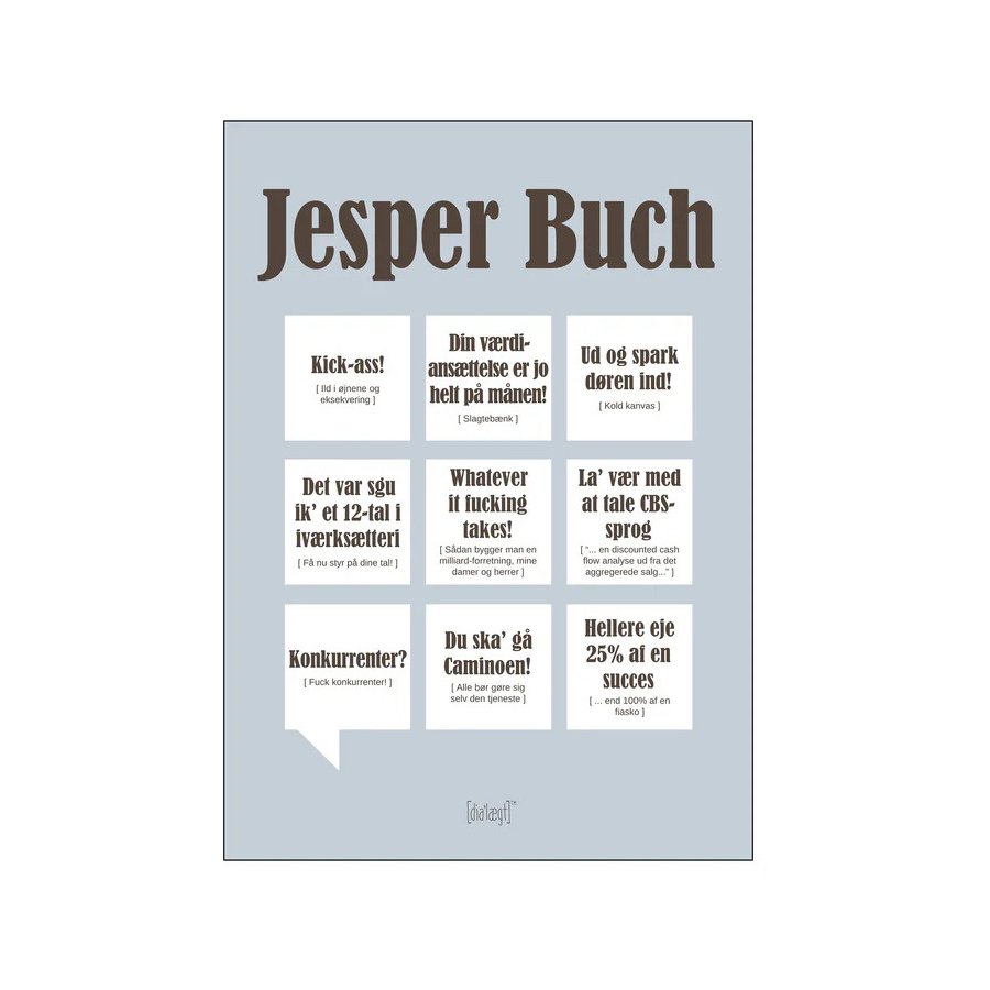 Dialgt Jesper Buch Plakat 70x100 cm