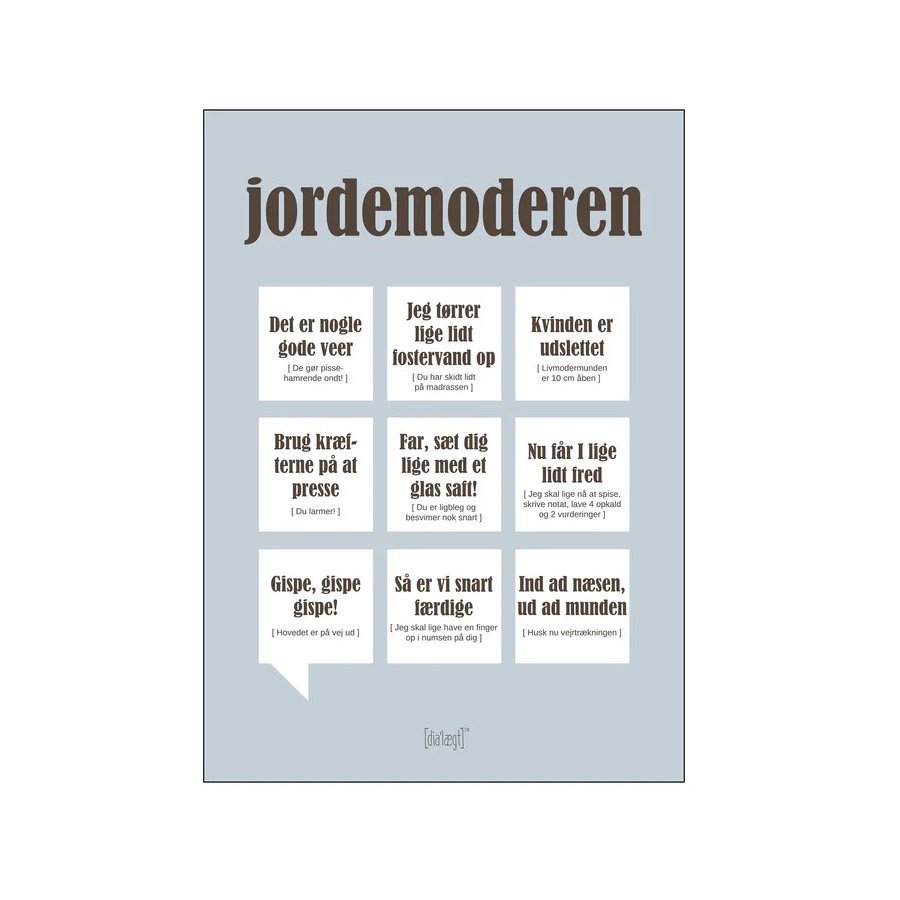 Dialgt Jordemoderen Plakat 70x100 cm