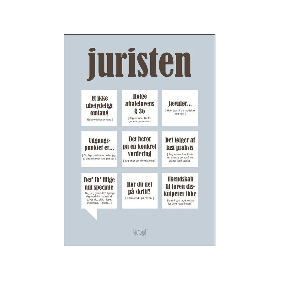 Dialgt Juristen Plakat 70x100 cm